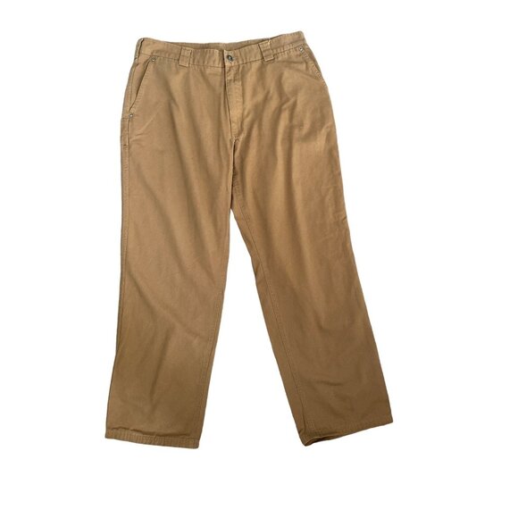 Duluth Trading Co. Men's Brown Canvas Carpenter Pants Size 38 - Picture 1 of 4